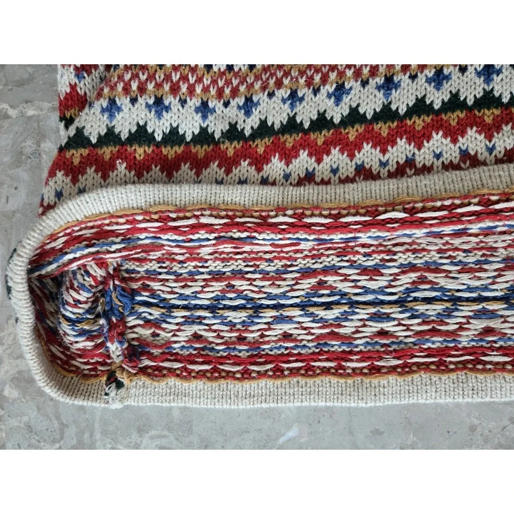 Vintage‎ ABERCROMBIE & FITCH The Harvest Sweater Chunky Knit Ramie Cotton Medium